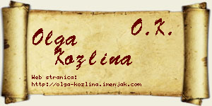Olga Kozlina vizit kartica